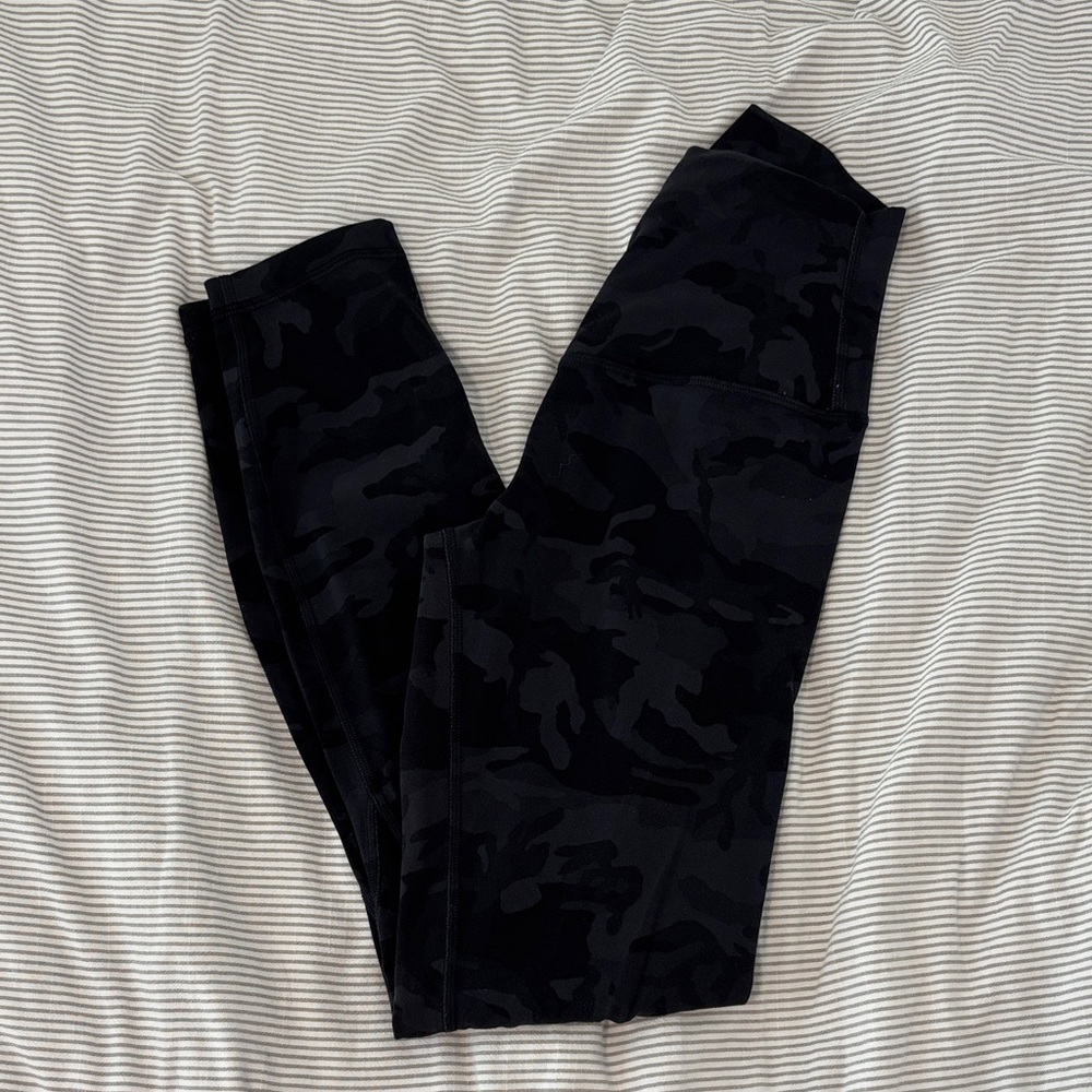 Lululemon Align Black Camouflage Leggings